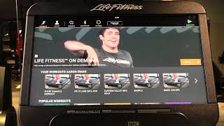 Life Fitness SE3HD Console Video #3 Workout Tracking LF Connect screenshot 1
