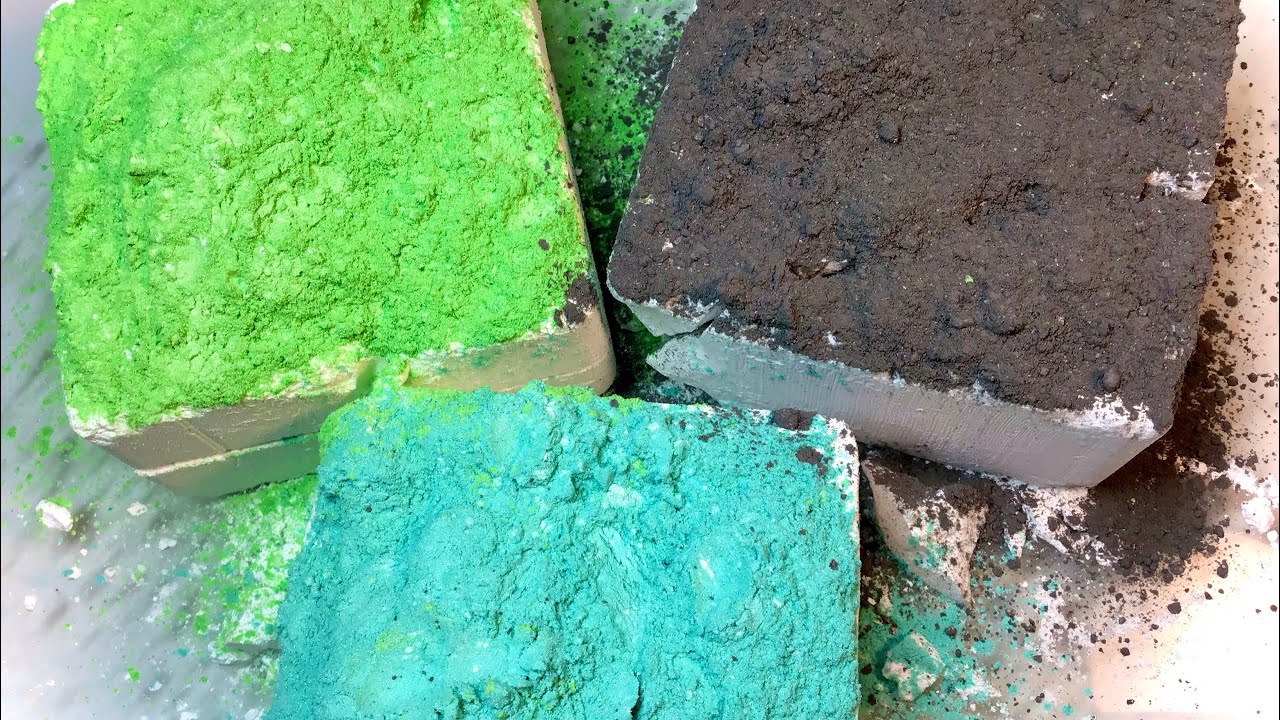 Fresh Gym Chalk topped with Holi Powder| Easy Grip| Satisfying ASMR ...
