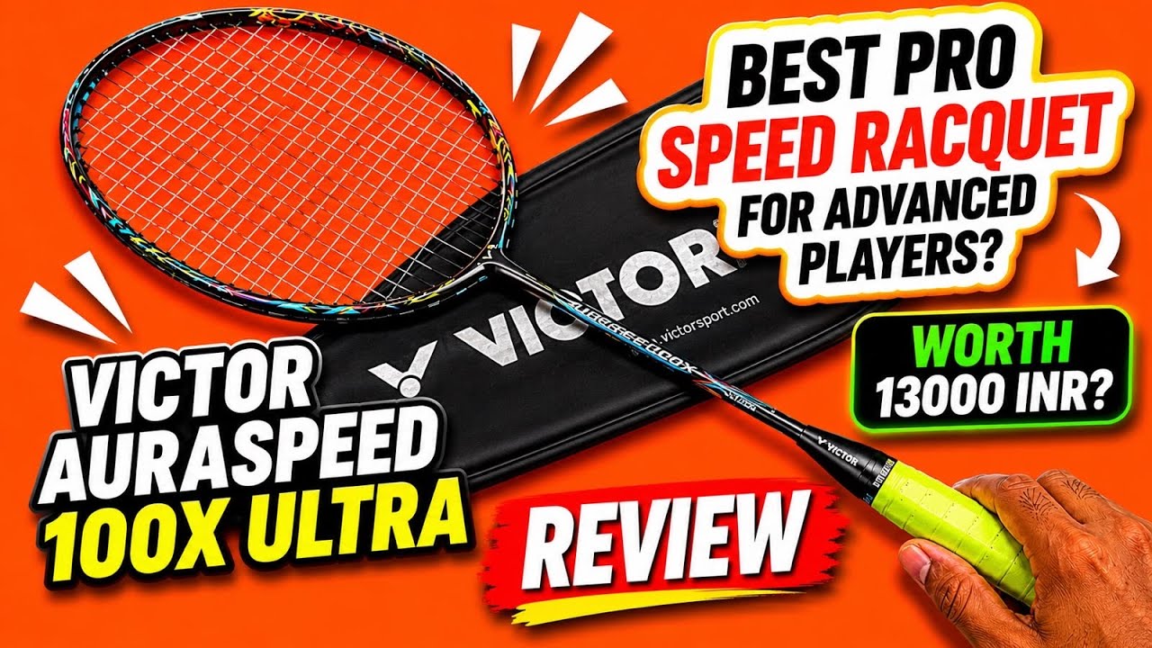 Victor Auraspeed 100X Ultra Badminton Racquet REVIEW #badminton