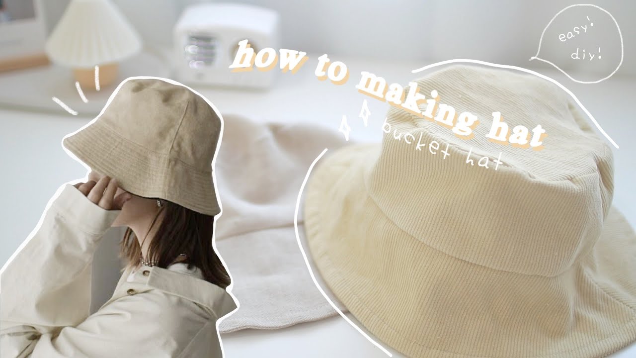 How to diy hat สอนเย็บหมวกผ้า ทรง bucket พร้อมแจกแพทเทิร์น