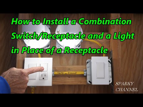 How to Install a Combination Switch/Receptacle and a Light in Place of a Receptacle