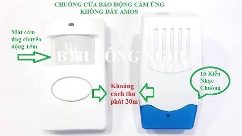 Lắp đặt Chuông báo khách cảm biến hồng ngoại, chống trộm AMOS