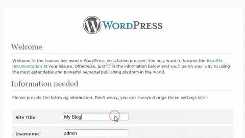 How To Install Wordpress CMS