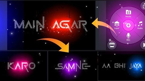 New Kinemaster Glow Lyrics Animation Trending Glowing Text Effect Kinemater Status Editing