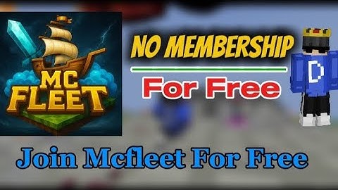 How To Join MCFLEET Server Without Membership / @AnshuBisht Minecraft server @McFleetDotNet