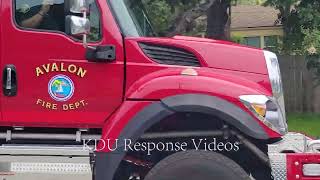 Avalon Fire Dept Type-III Brush Engine on maintenance run