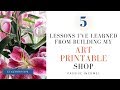 Etsy For Beginners - 5 lessons learned from building an art printable Etsy shop!