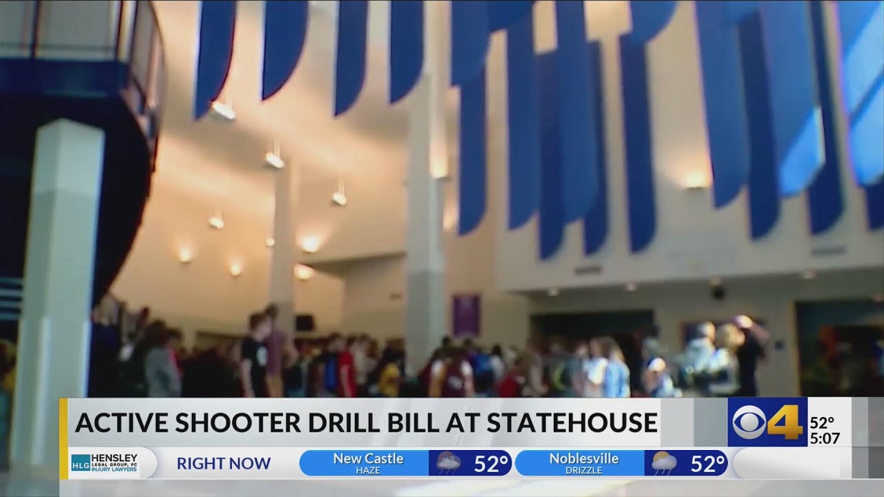 Discussing active shooter drill protocol in Indiana - YouTube