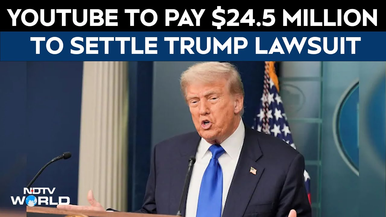 Trump News | YouTube To Pay $24.5 Million To Settle Trump Lawsuit Over Suspended Account