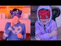 PJ Masks in Real Life 🌟 Hot vs Cold Challenge 🌟 PJ Masks Official