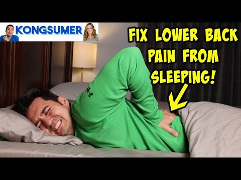 How To Fix Lower Back Pain From Sleeping on a Budget! Lumbar Pillow Review  in 4K! 