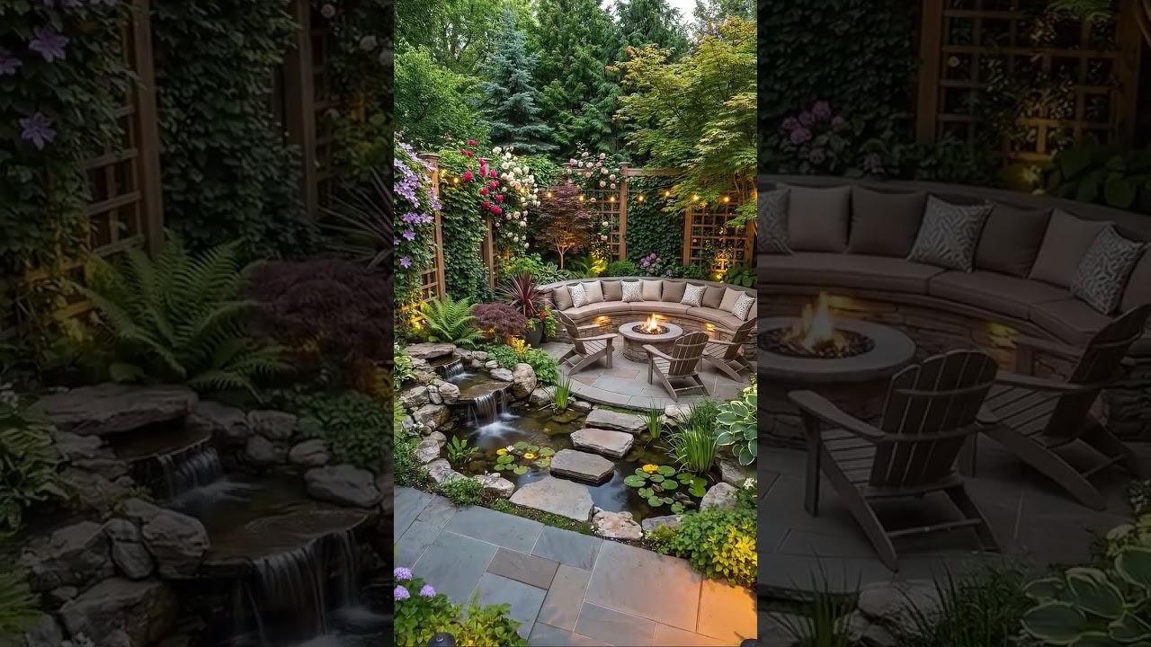 A quiet garden for evening