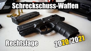 Schreckschusswaffen: rechtliche Grundlagen Update 2021 (Erwerb, Besitz, Führen, Schießen)