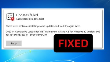 Fix Some Problems Installing Updates But We