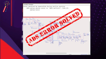 ADS syntax parser error in ADS netlist, line "xx" - ADS error solved