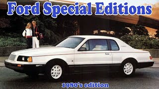 Bizarre '80s editions and packages from Ford