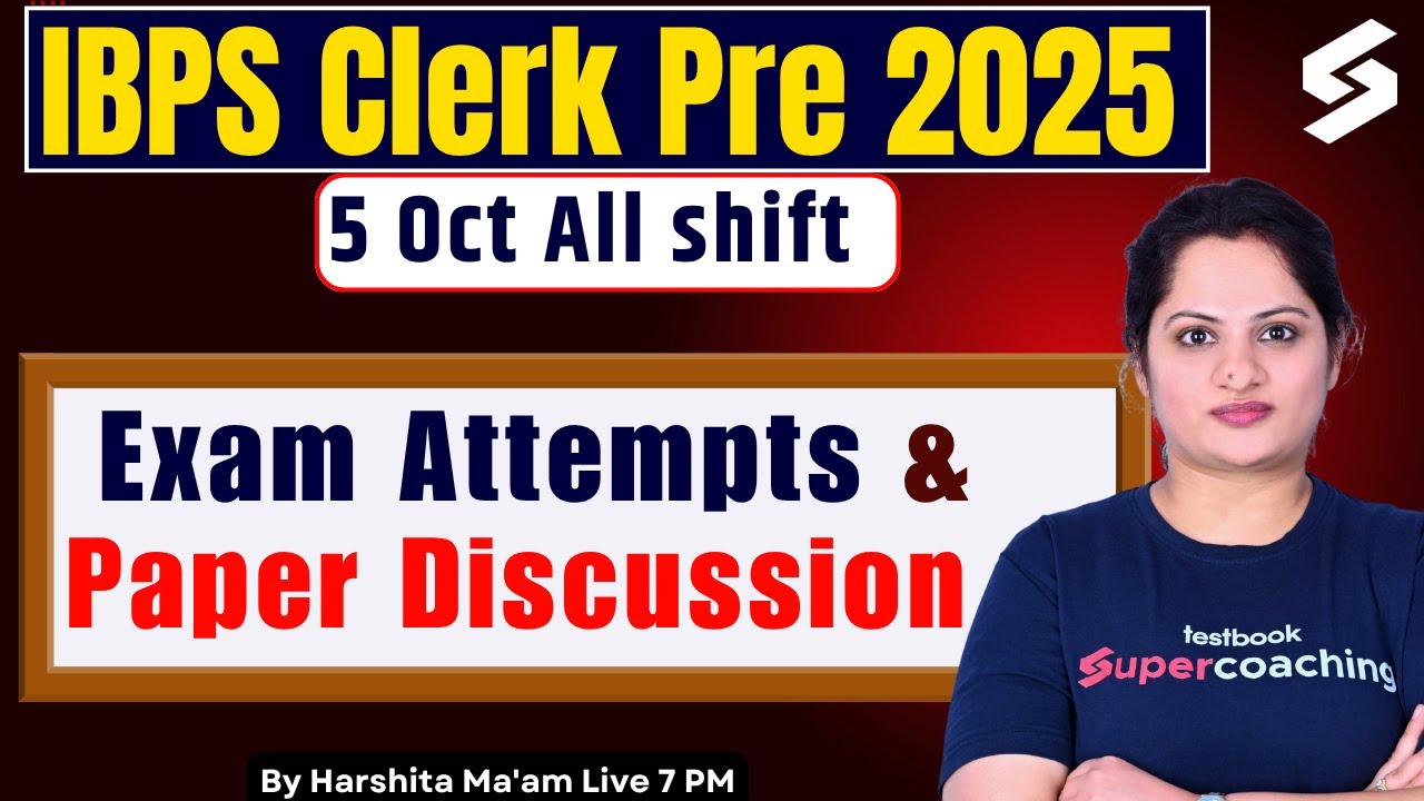 IBPS Clerk Pre Exam Analysis 2025 | 5Oct All Shift Paper Analysis ...