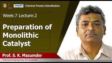 Lec 20 : Preparation of Monolithic Catalyst