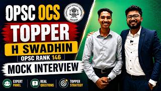 OPSC OCS Topper Mock Interview | OPSC Topper H Swadhin Interview | OPSC OCS Result out
