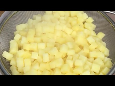 Забудьте О Нарезке Вареного Картофеля! Как Приготовить Быстро Целый Кубик Из Картофеля Для Салатов.