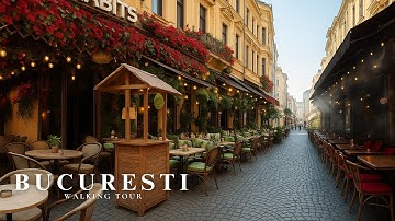 Exploring Bucharest, Romania 🇷🇴 | A Walk Tour Through the Vibrant City Centre | 4K