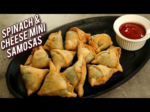 spinach-&-cheese-samosa-|-cheese-and-palak-samosa-recipe-by-bhumika