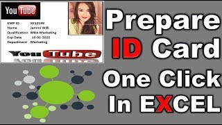 How to Create automatic Employee id cards in excel