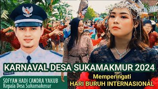 KARNAVAL MEMPERINGATI HARI BURUH INTERNASIONAL 2024 DESA SUKAMAKMUR AJUNG JEMBER@jemberpresisi