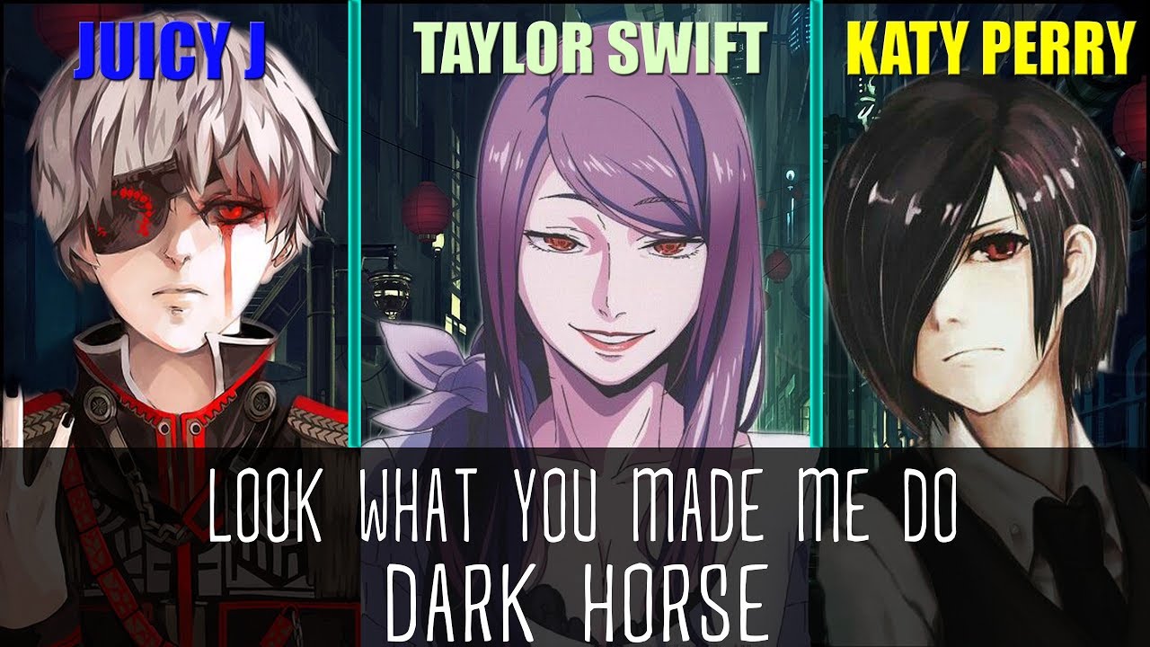 ♪ Nightcore - Look What You Made Me Do X  Dark Horse [Switching Vocals | Mashup]