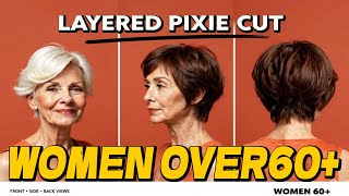 HAIRCUTS TIPS PIXIE HAIRCUT FOR WOMEN OVER 60+| #hairstyles #womenover60  #pixiecut 