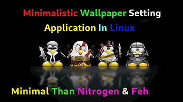 super minimal wallpaper setting application for linux