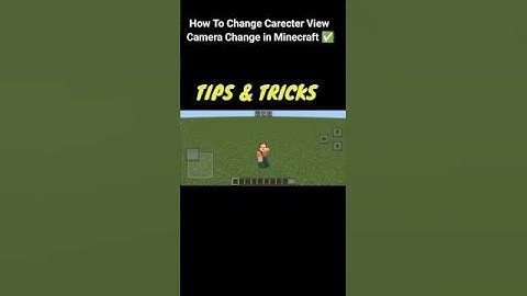 HOW TO CHANGE CAMERA VIEW IN MINECRAFT ✅ #minecraft #shorts #tipsandtricks #minecrafttips