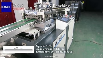 Long Piece Cutting (40x600) on SL-200 Core cutting line