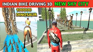 NEW SKY CITY + AUTO UPDATE 100 DINOSAUR | Funny Gameplay Indian Bikes Driving 3d 🤣🤣 screenshot 1