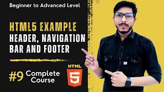 HTML Semantic Element | Part-9 | Header, Navigation Bar, Image, Paragraphs, and Footer Hindi Urdu