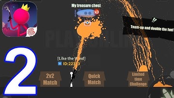 Stick Fight: The Game Mobile - Walkthrough Gameplay Part 2 - Quick Match (iOS, Android)