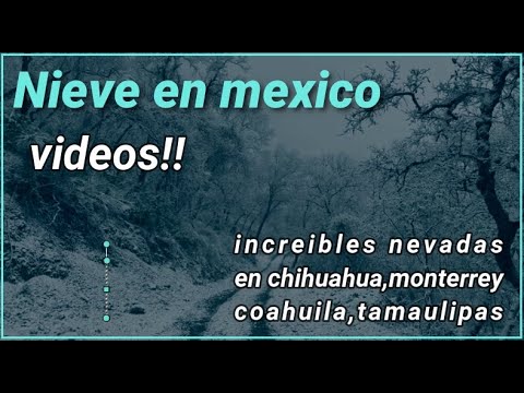 Nieve En México!