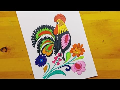 رسم رموز من الفن الشعبي 4 