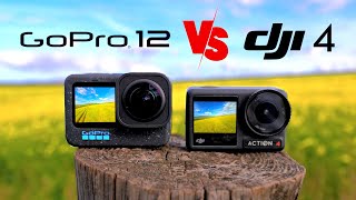 GOPRO 12 vs DJI ACTION 4 - Unsponsored In Depth Review and Comparison