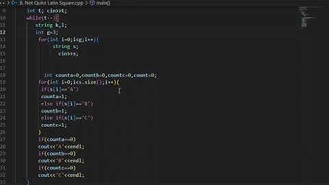 B - Not Quite Latin Square#solution #Codeforces Round 918 (Div. 4)