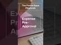 💵 PowerApps Playbook: Expense Pre-Approval #powerapps