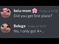 When YOU get second highest || Starring Beluga