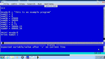 QBasic Tutorial 4 - Variables And Data Types - QB64