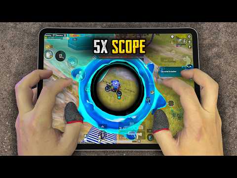 iPad Pro M2 (120fps) PUBG HANDCAM 🔥 Smooth+120FPS ❤️ Pubg Test/ Gameplay/ Sensitivity + Control 🔥