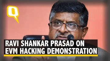 Ravi Shankar Prasad Addresses Media on EVM Hacking Demonstration in London