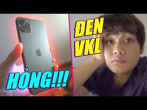 VLOG ĐEN VKL: iPHONE 11 PRO MAX MÌNH ĐANG DÙNG TỰ DƯNG... HỎNG:(( - THÀNH CỤC GẠCH CHẶN GIẤY