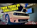 Twin Turbo V6 Dodge Challenger On The Dyno!