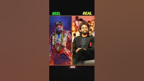 PUSHPA 2 - MOVIE STAR CAST REEL VS REAL LIFE  ALLU ARJUN  FAHADH FAASLE | #pushpa2 #pushpa #shorts