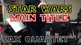 "Star Wars Main Title" on Sax Quartet chords