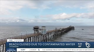 Beach closed due to contaminated water from fire